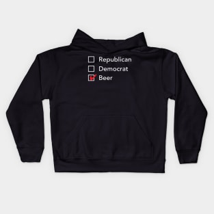 Republican Democrat Beer Kids Hoodie